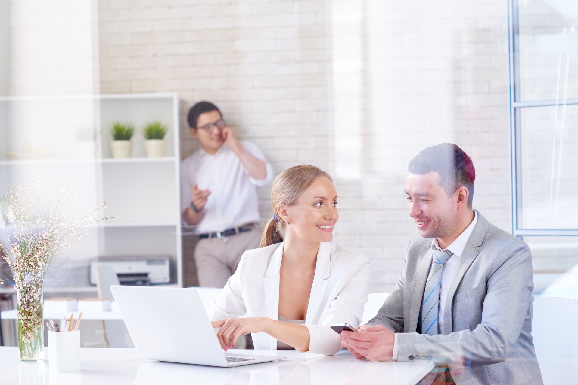 Discussing business plan